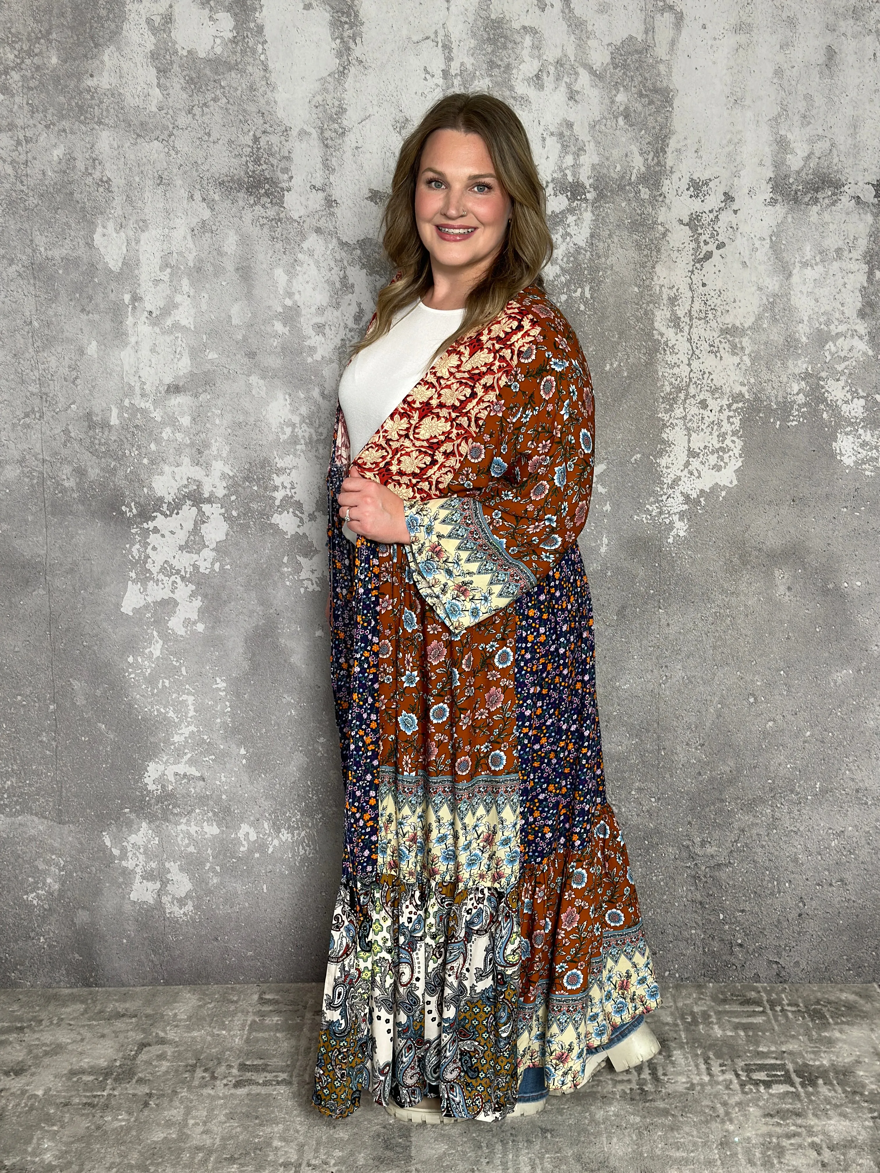 Floral Patchwork Duster