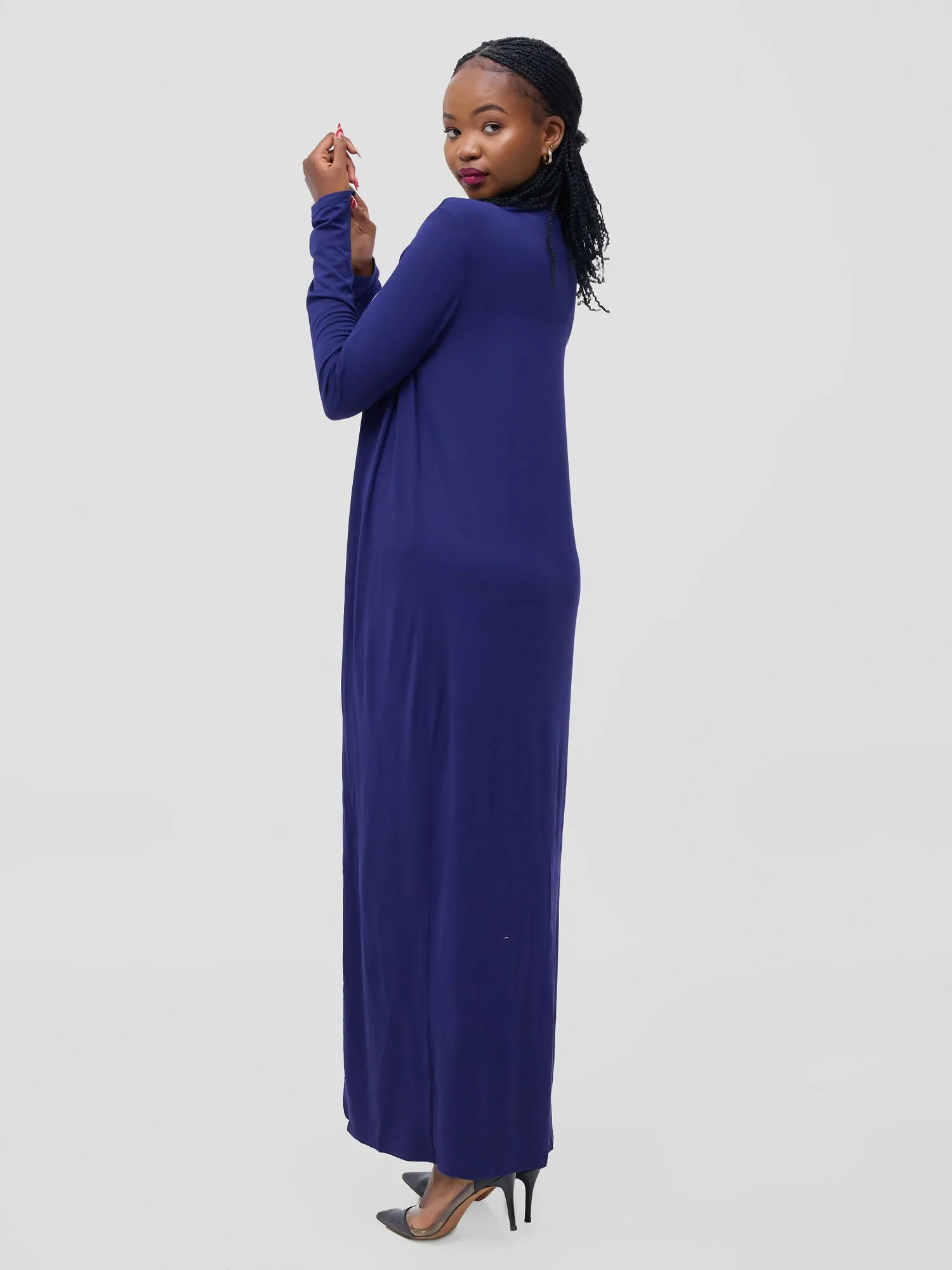 Flowy Cotton Kimono - Navy Blue