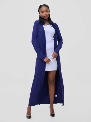 Flowy Cotton Kimono - Navy Blue