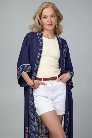 Flowy Paisley Kimono Long