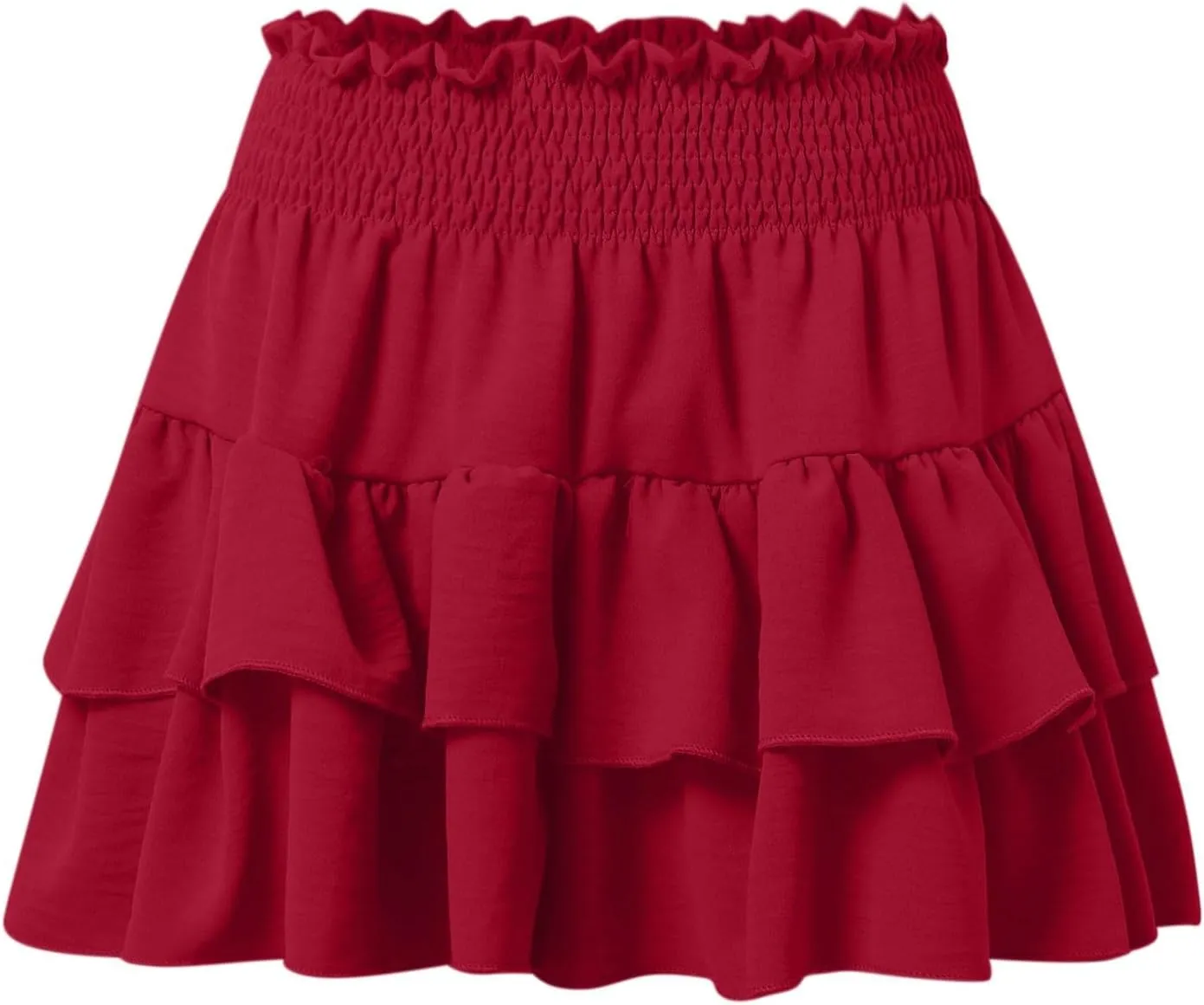 Flowy Shorts for Women Casual Elastic High Waisted Boho Skorts Ruffle Mini Skirts Running Tennis Butterfly Shorts