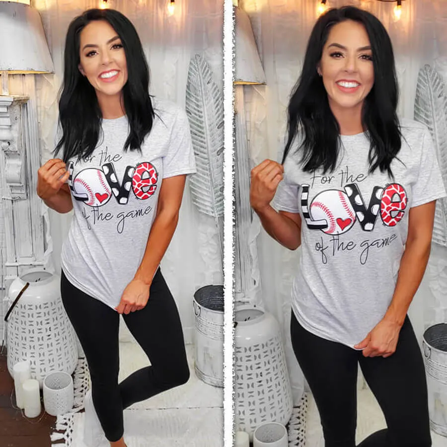 For the Love of the Game Baseball Graphic Tee