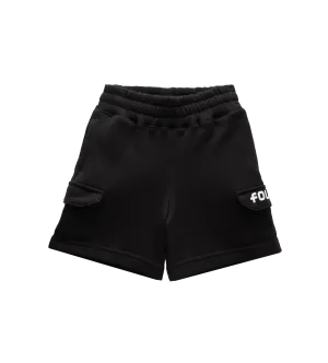 Four Kids Cargo Shorts Black