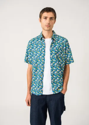 Franck Patterned Shirt  short sleeves (MER FLEUR)