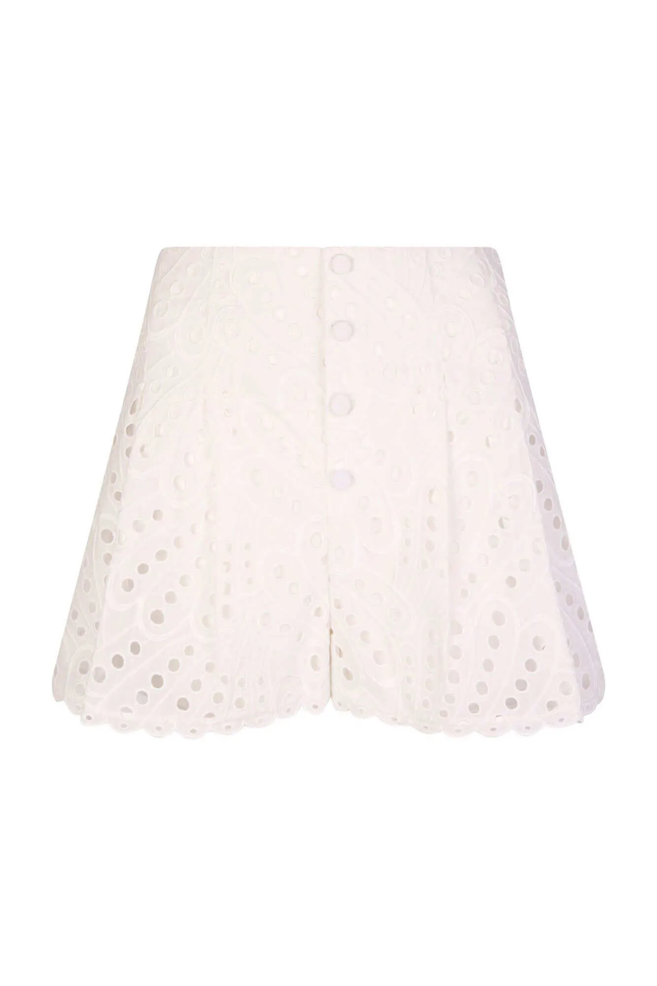 Gabrielle Shorts in White Fruition