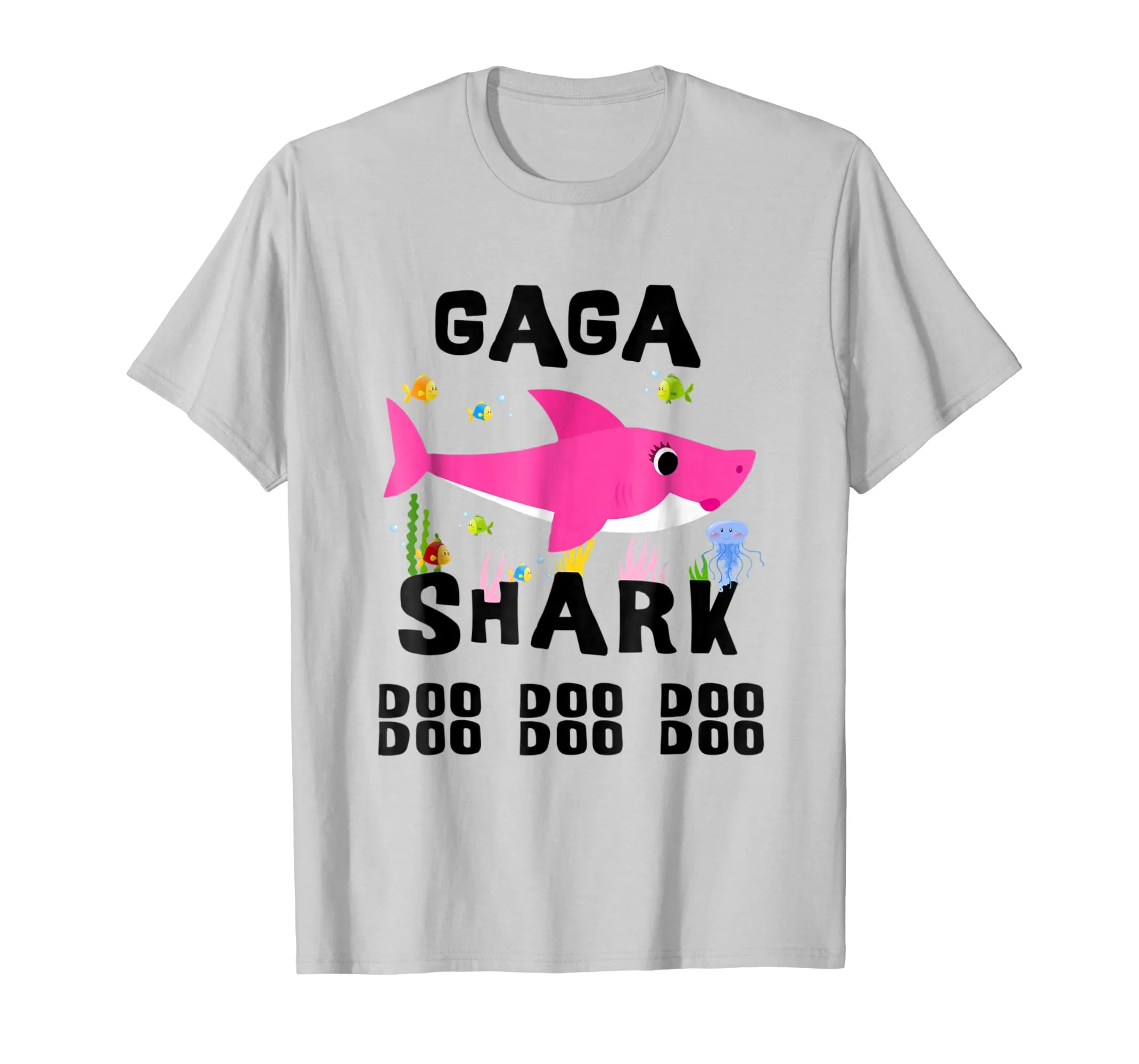 Gaga Shark T Shirt Mother Grandma Thanksgiving Christmas