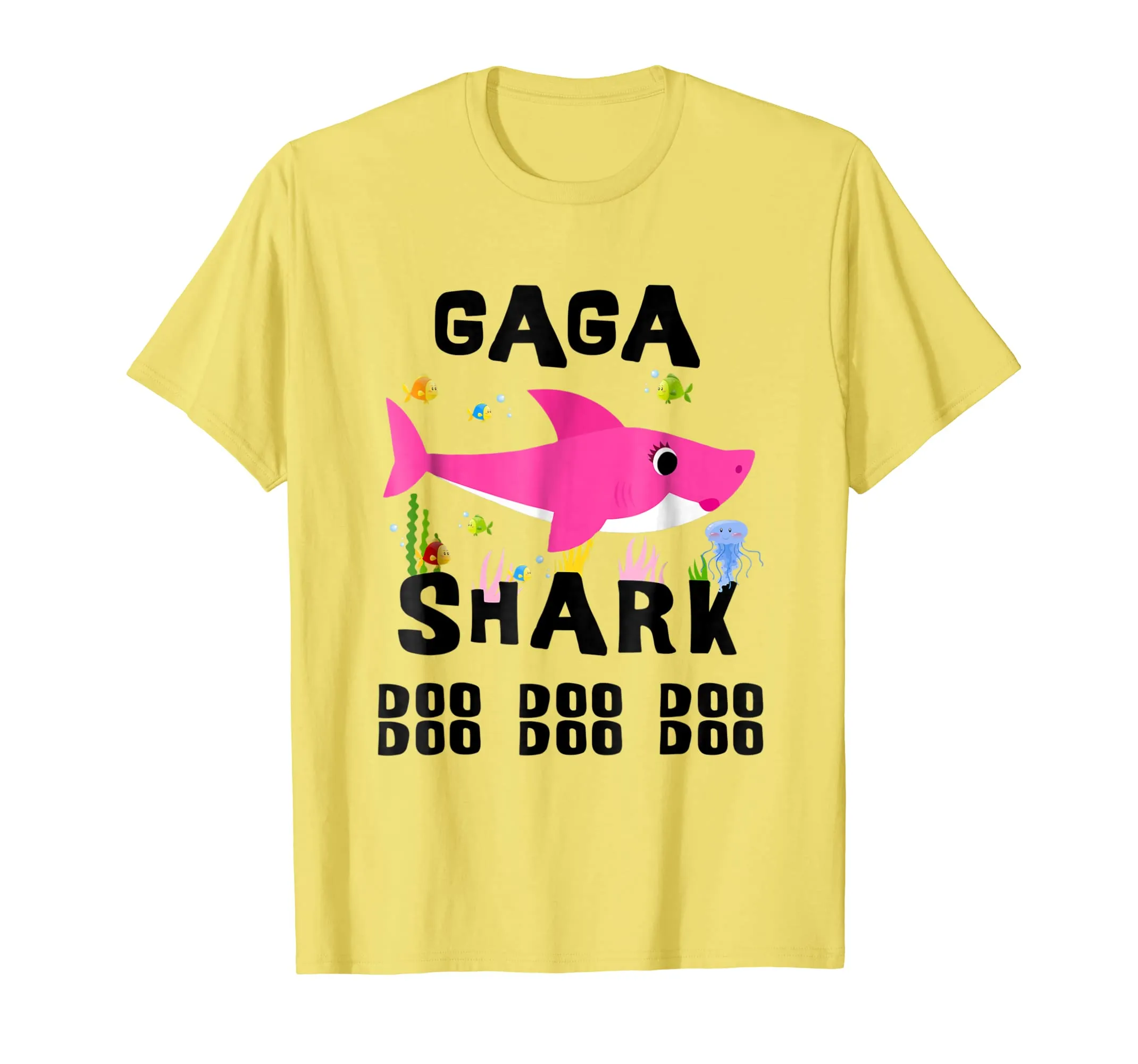 Gaga Shark T Shirt Mother Grandma Thanksgiving Christmas