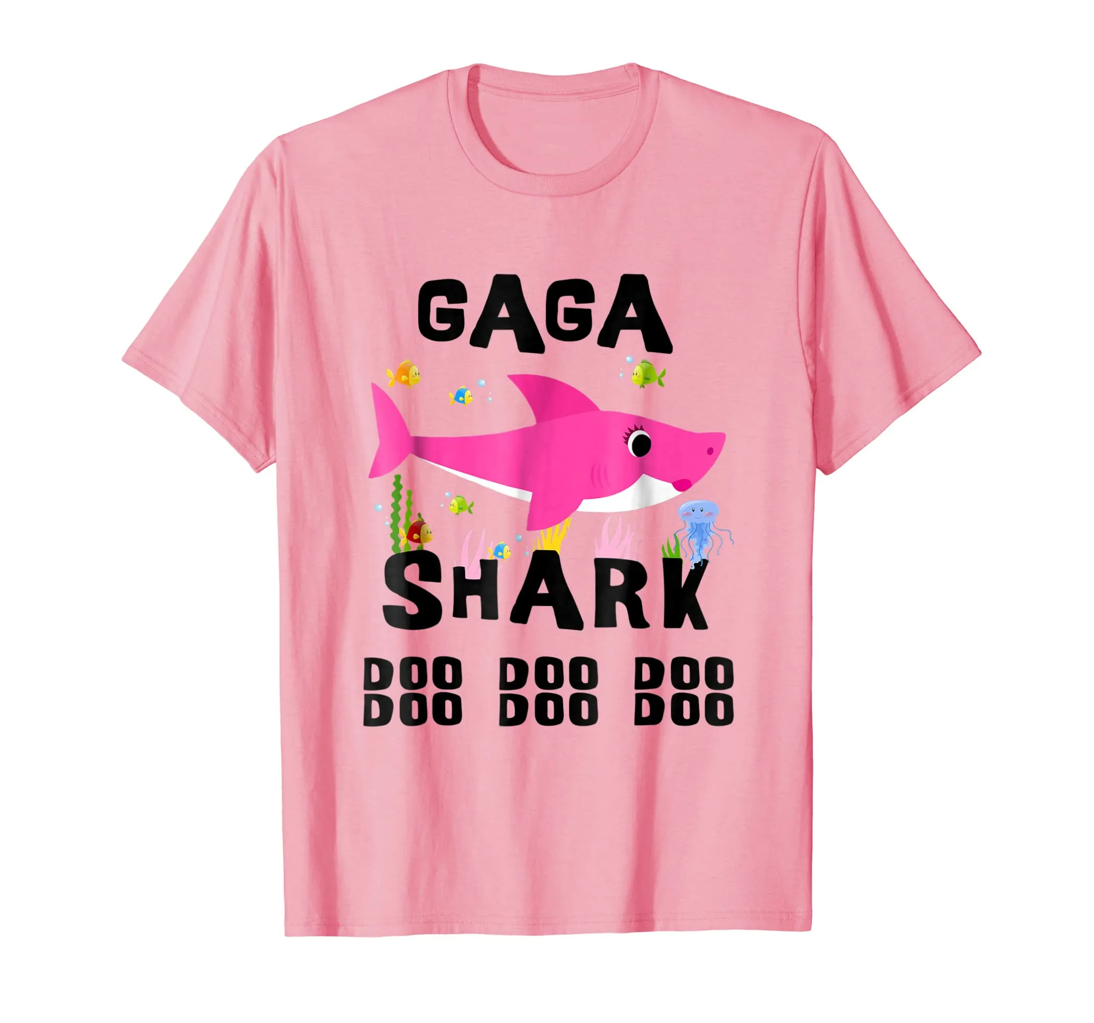 Gaga Shark T Shirt Mother Grandma Thanksgiving Christmas