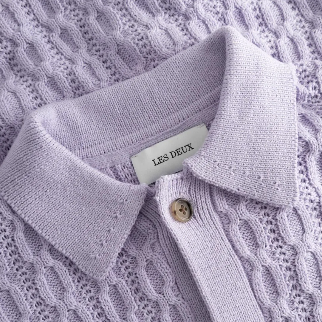 Garrett Knitted Shirt (Light Orchid)