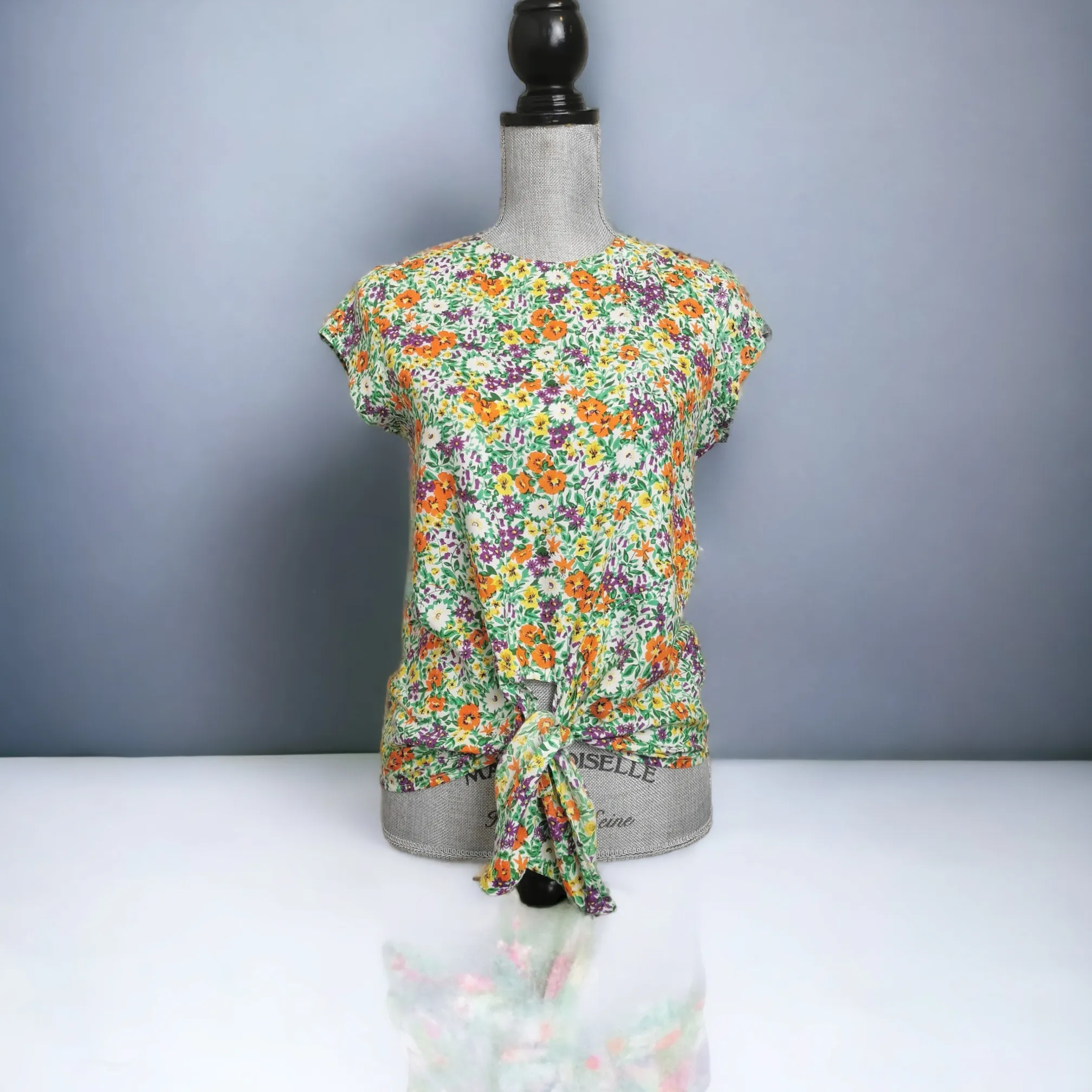GIRL SIZE(S) MEDIUM (10 YEARS), LARGE (12 YEARS) & EXTRA LARGE (14 YEARS) - DEX Kids, Floral Bohemian Dress Top B46