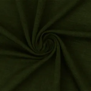 Green Solid Stretch Spandex Rayon Modal Jersey Knit Fabric