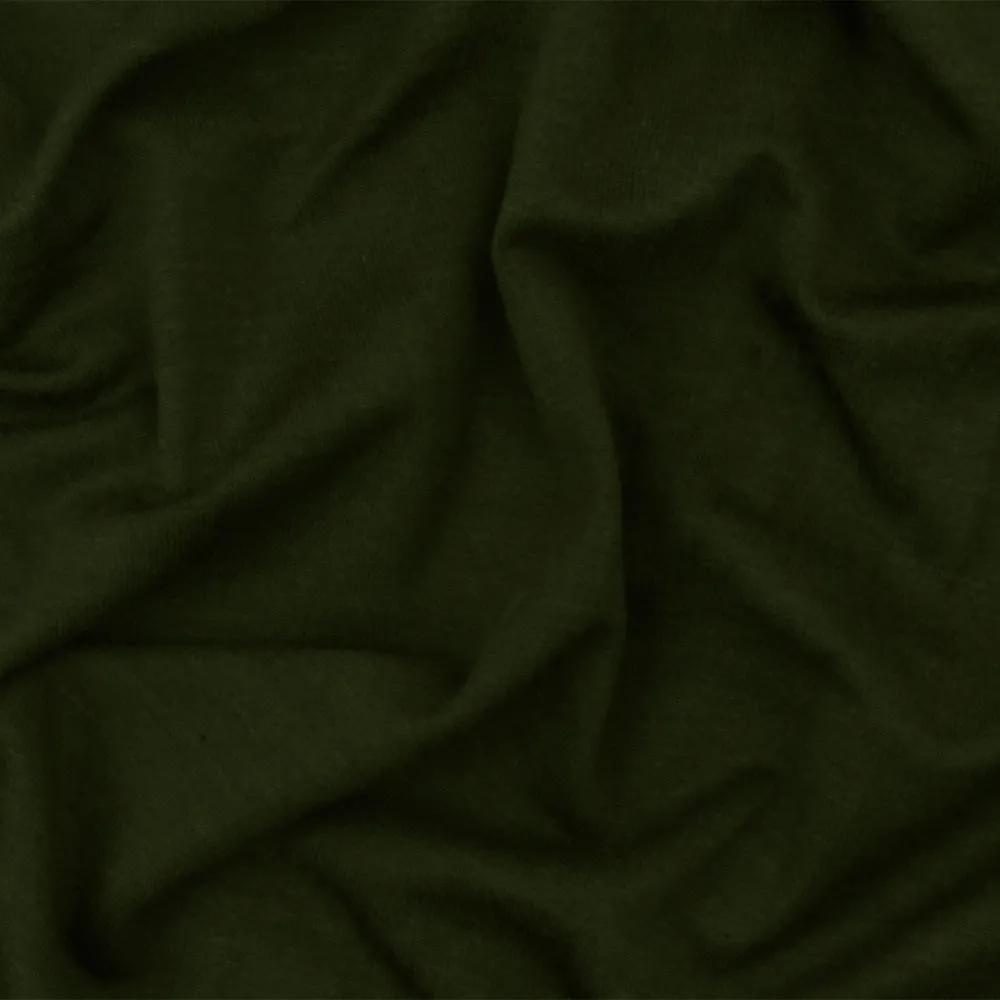 Green Solid Stretch Spandex Rayon Modal Jersey Knit Fabric