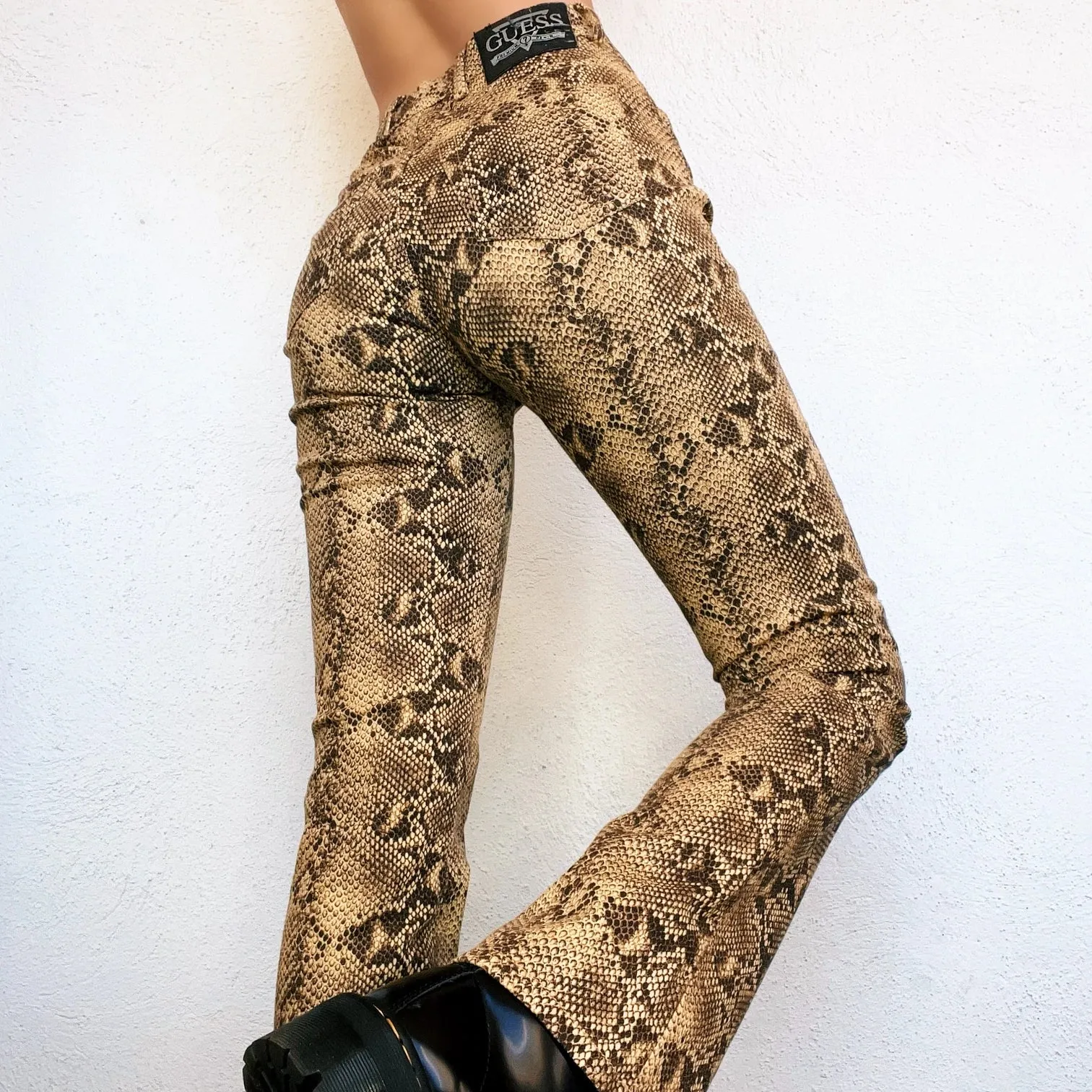 Guess Snakeskin Flares