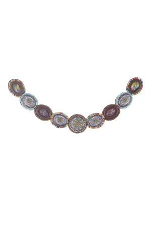 Handmade Multicolour Multiple Beaded Long Length Beaded Neck