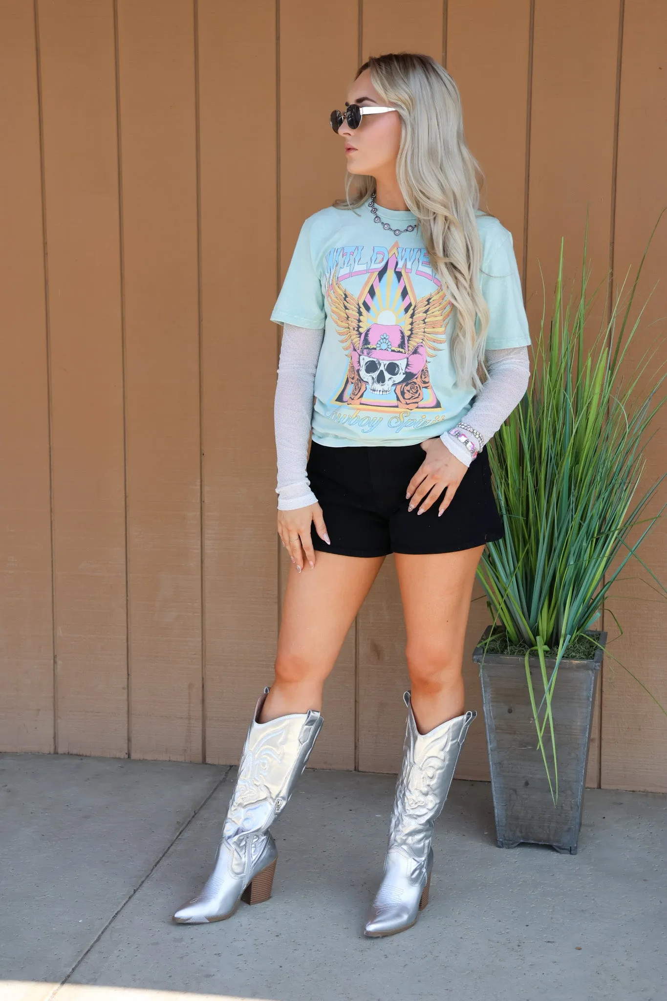 Heather Shorts In Black