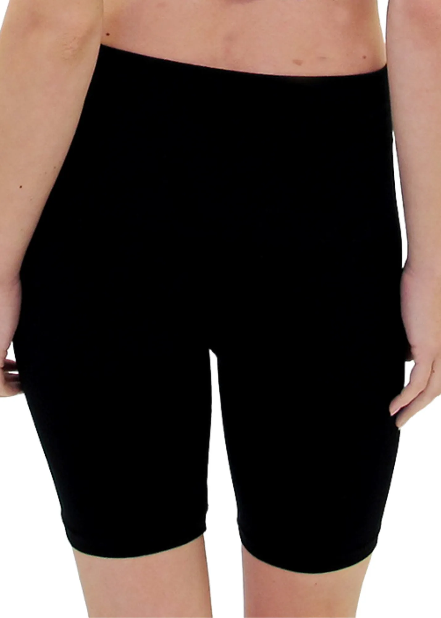 High Waist Bike Shorts: CHARCOAL