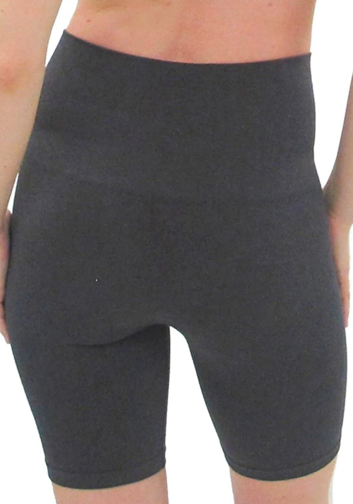 High Waist Bike Shorts: CHARCOAL