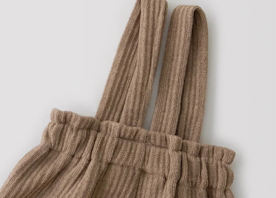 High-Waisted Striped Corduroy Pants
