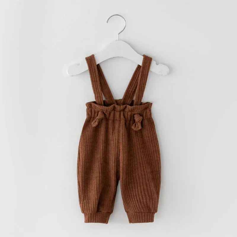 High-Waisted Striped Corduroy Pants