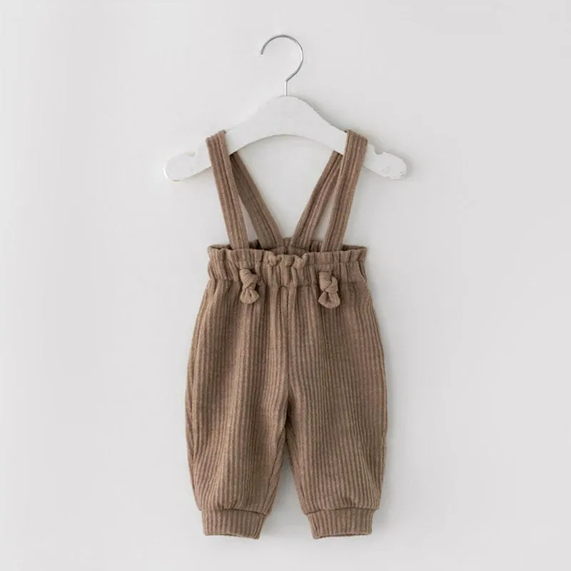 High-Waisted Striped Corduroy Pants