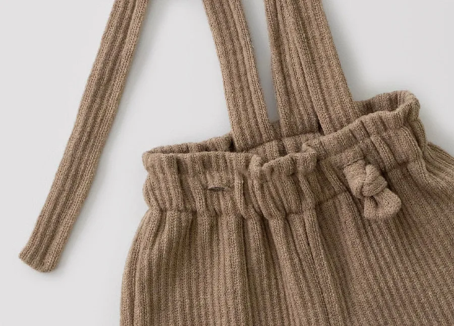 High-Waisted Striped Corduroy Pants