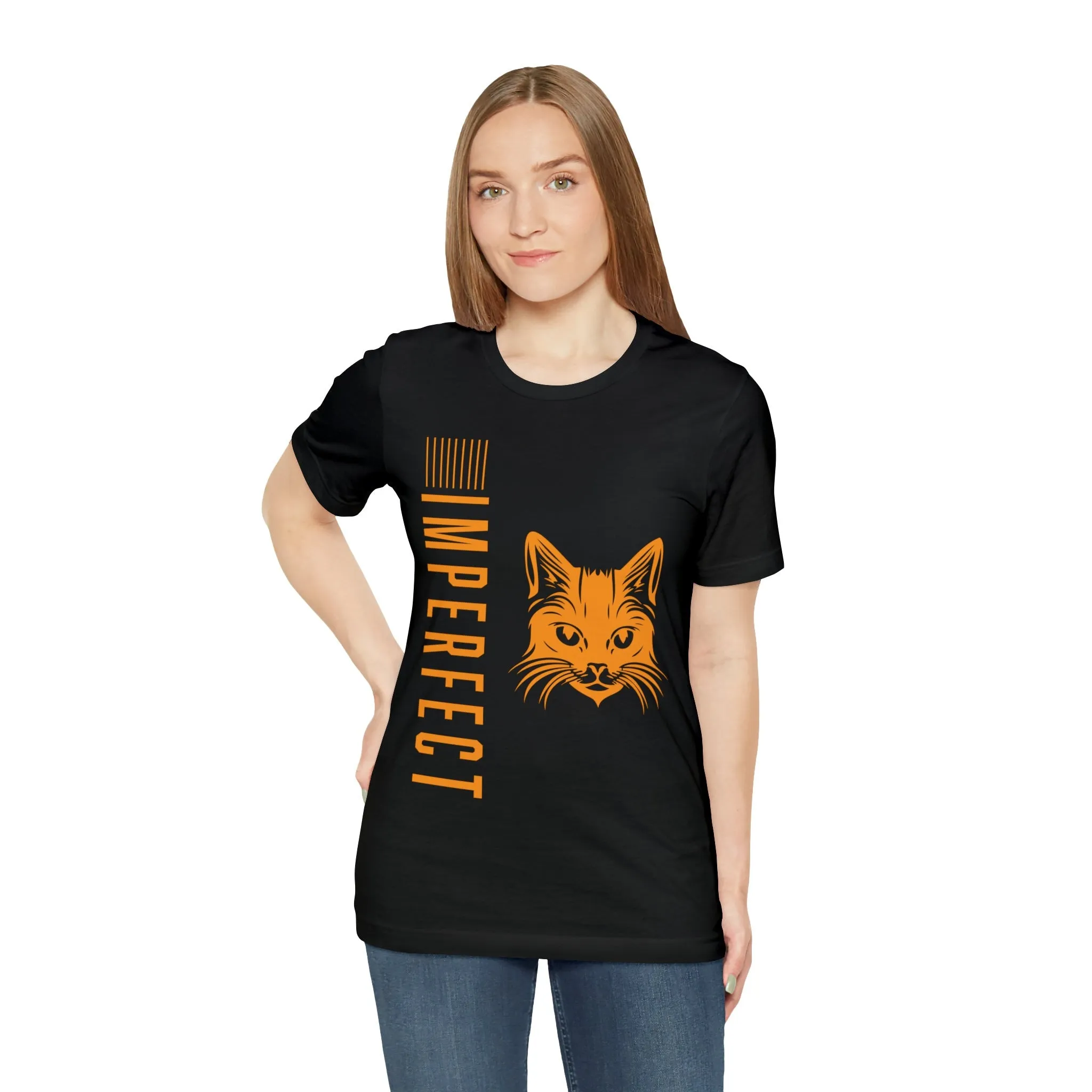 Imperfect T-shirt Funny Cat lovers custom image printing | unisex gift t-shirts | Vintage icon tees.