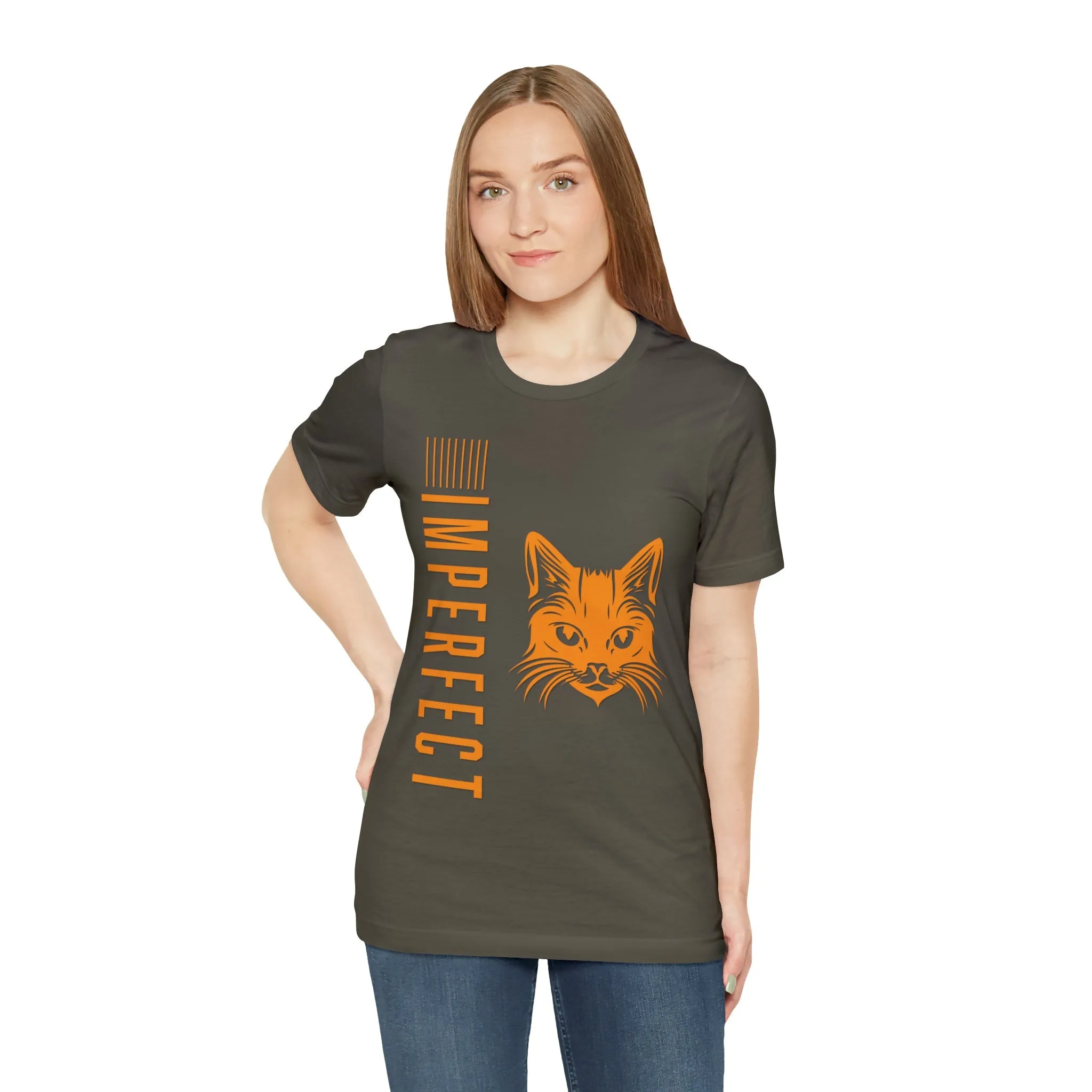 Imperfect T-shirt Funny Cat lovers custom image printing | unisex gift t-shirts | Vintage icon tees.