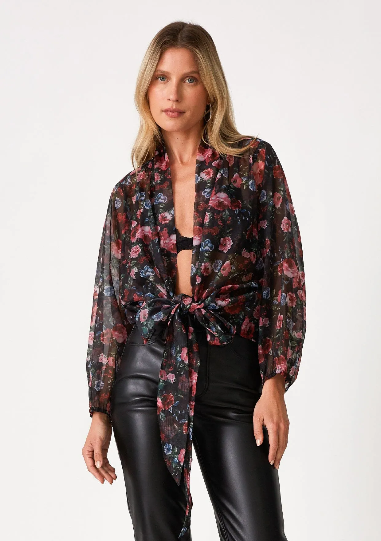 Iona Tie Front Top
