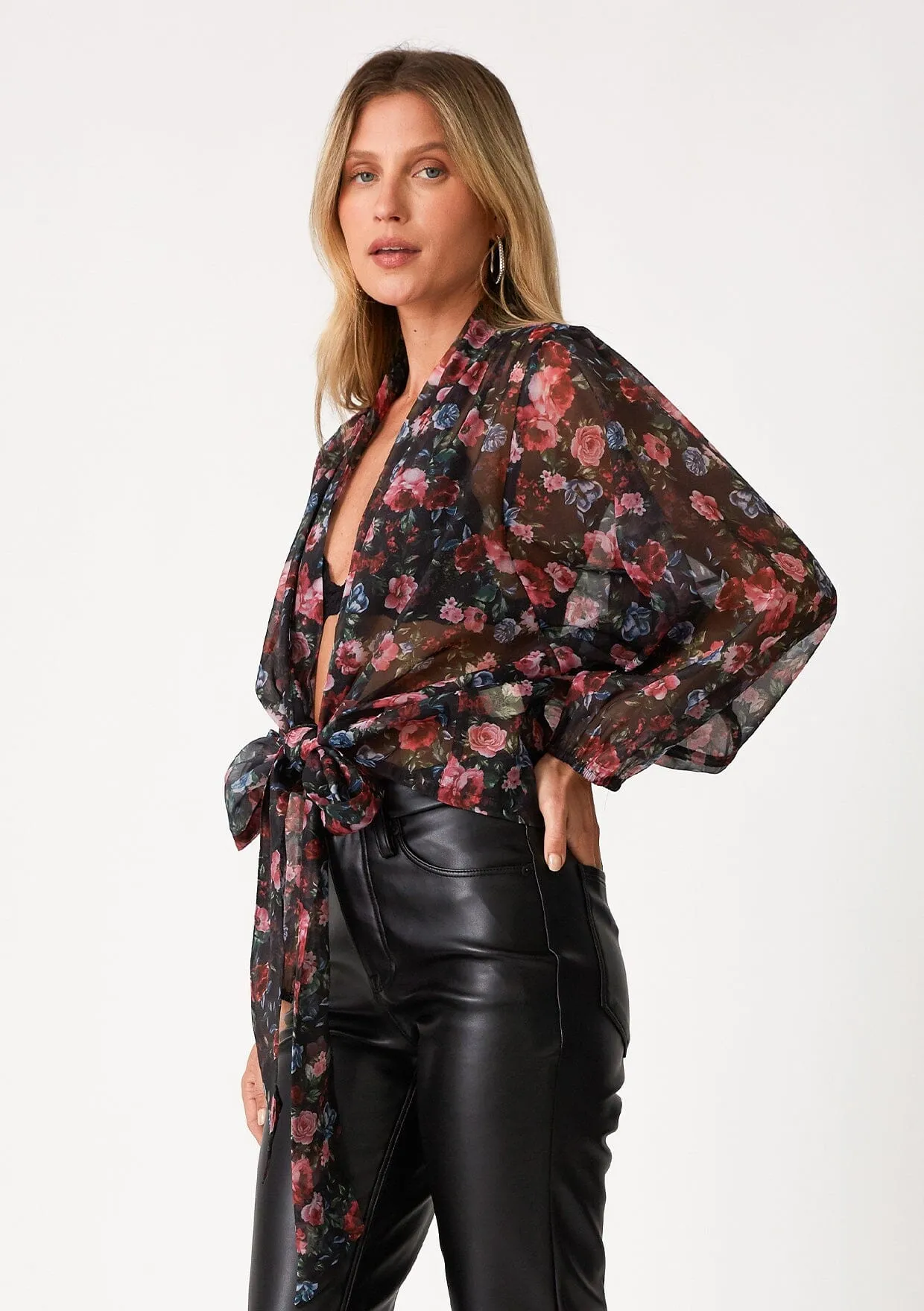 Iona Tie Front Top