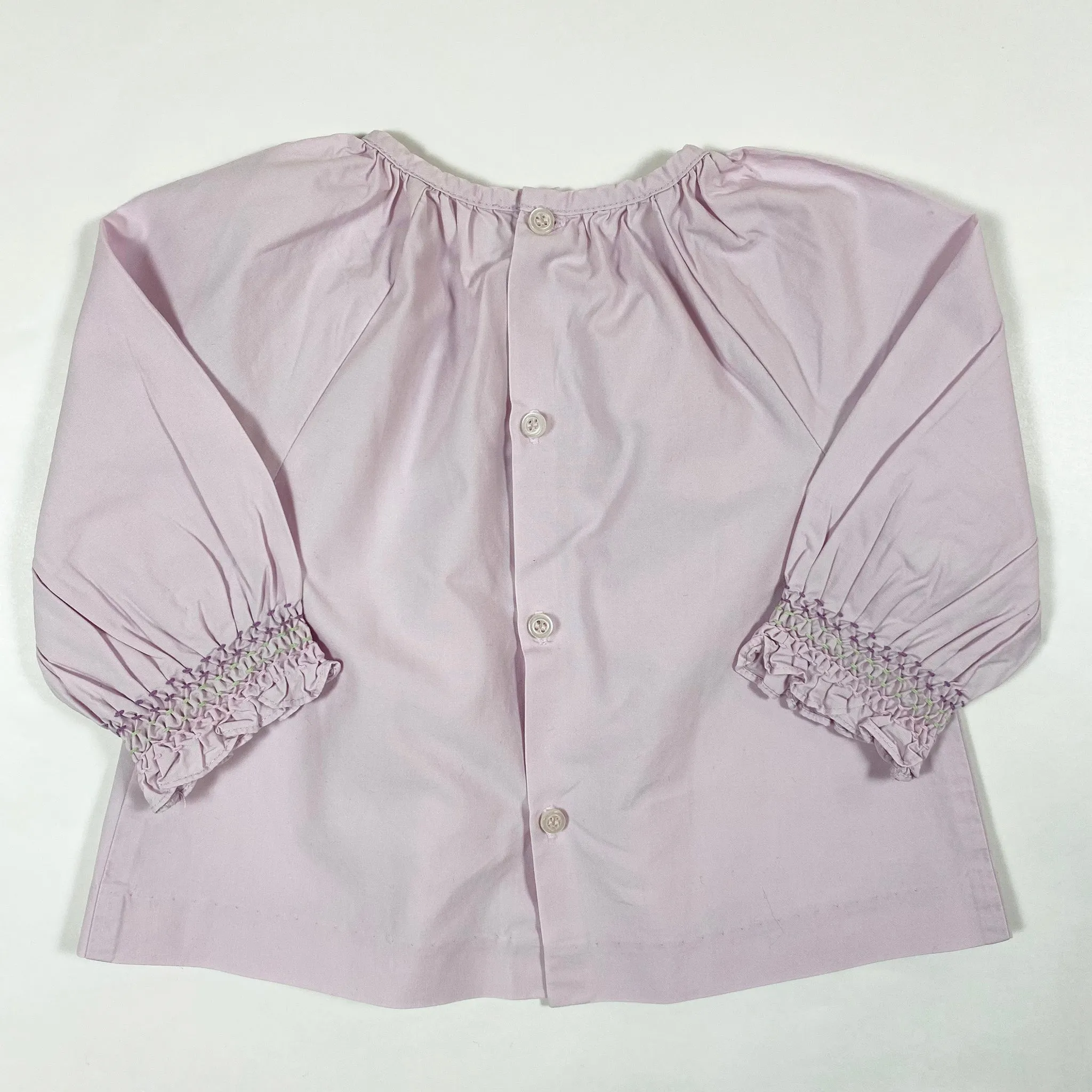 Jacadi soft purple smocked blouse 6M