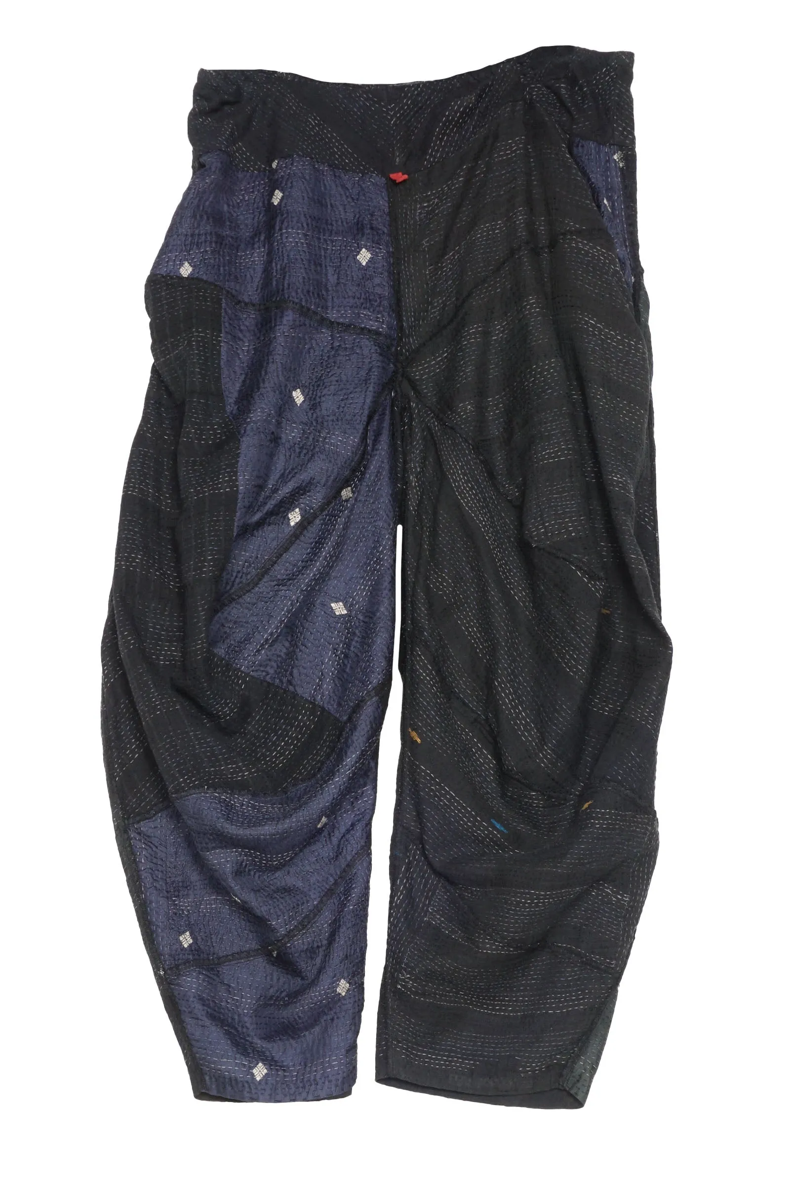 JAIPUR PATCH KANTHA YAMAHA PANTS - jp2632-blk -