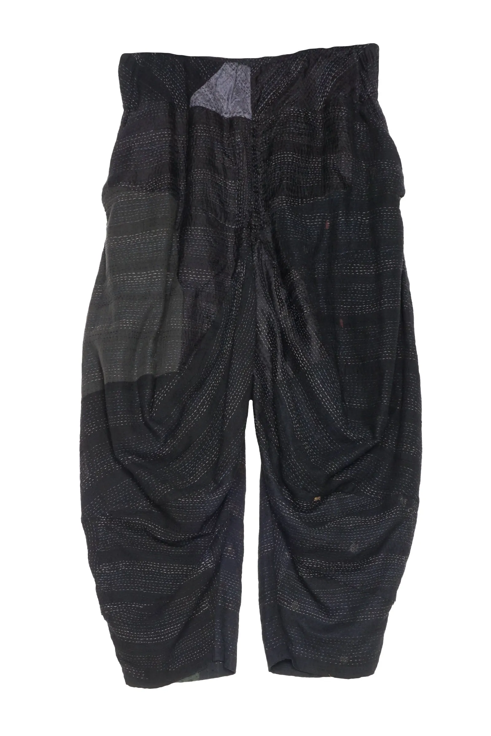JAIPUR PATCH KANTHA YAMAHA PANTS - jp2632-blk -
