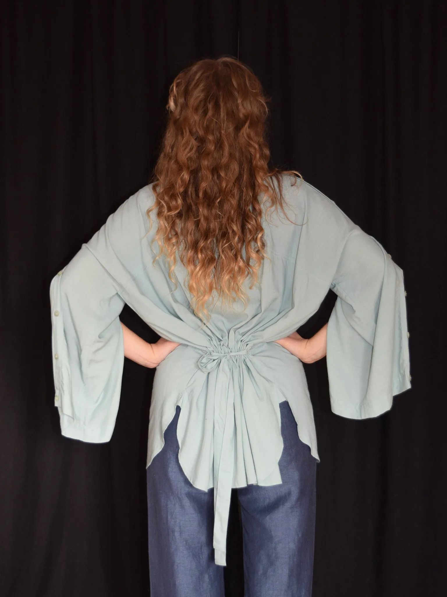 Jo big shirt, surf green