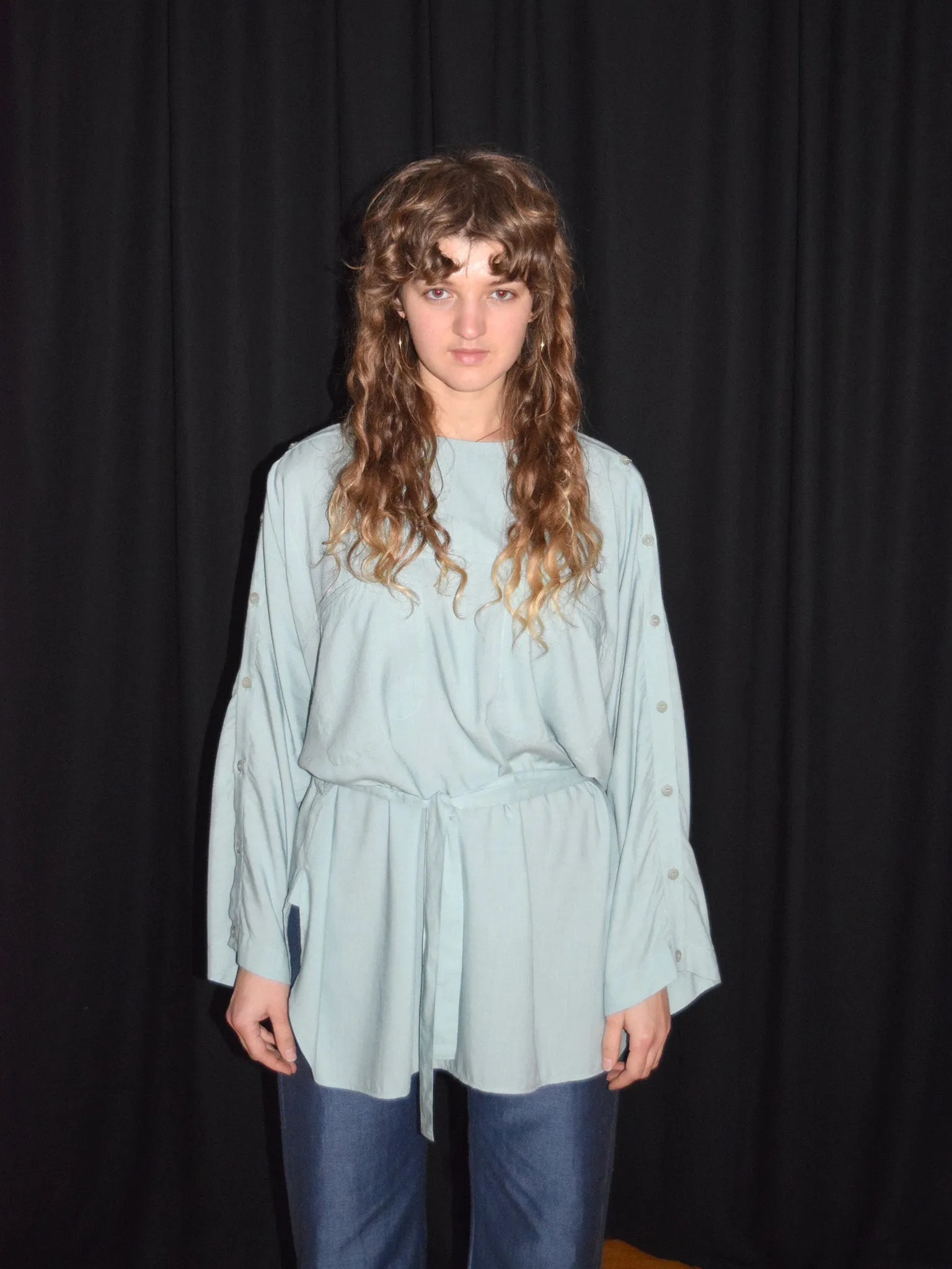 Jo big shirt, surf green