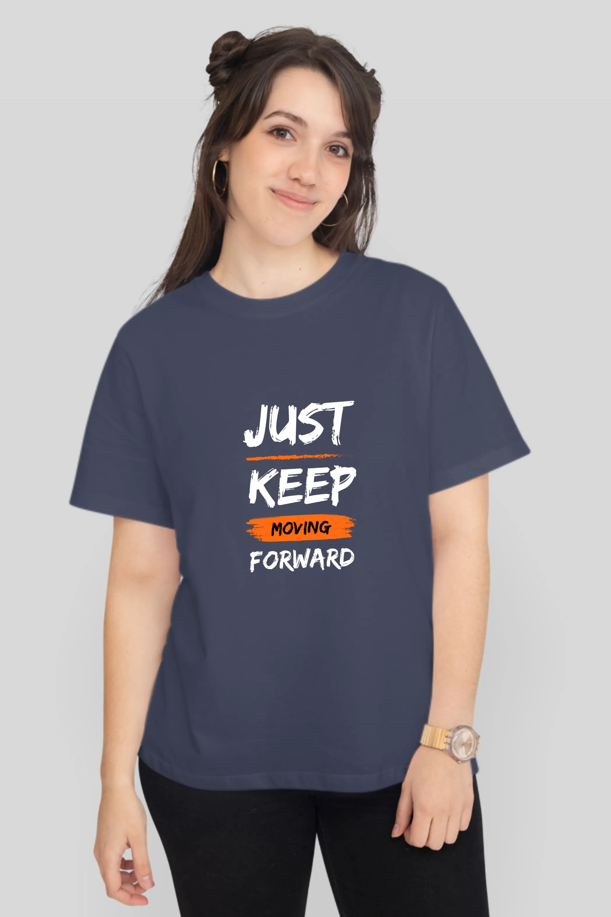Keep Moving Forward Printed T-shirt for women
