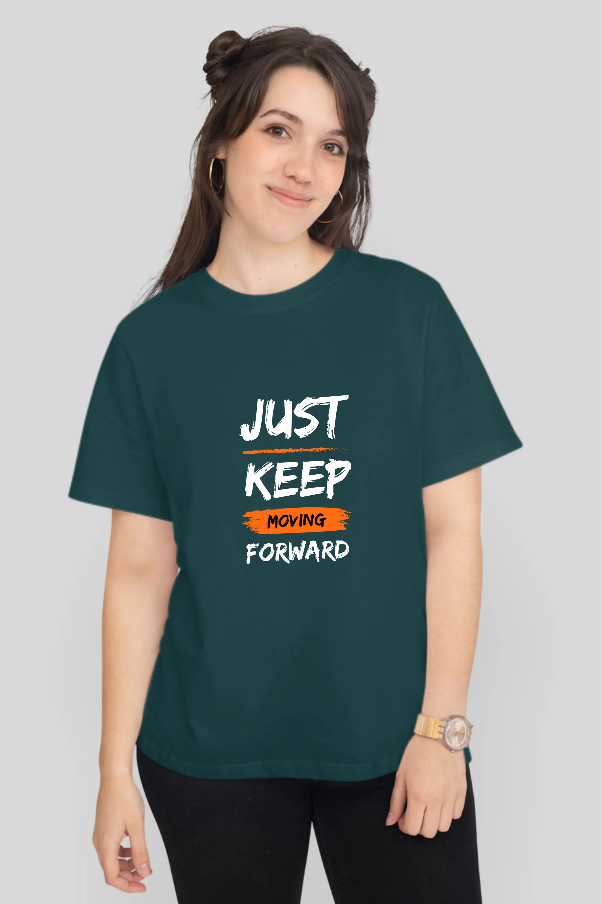 Keep Moving Forward Printed T-shirt for women
