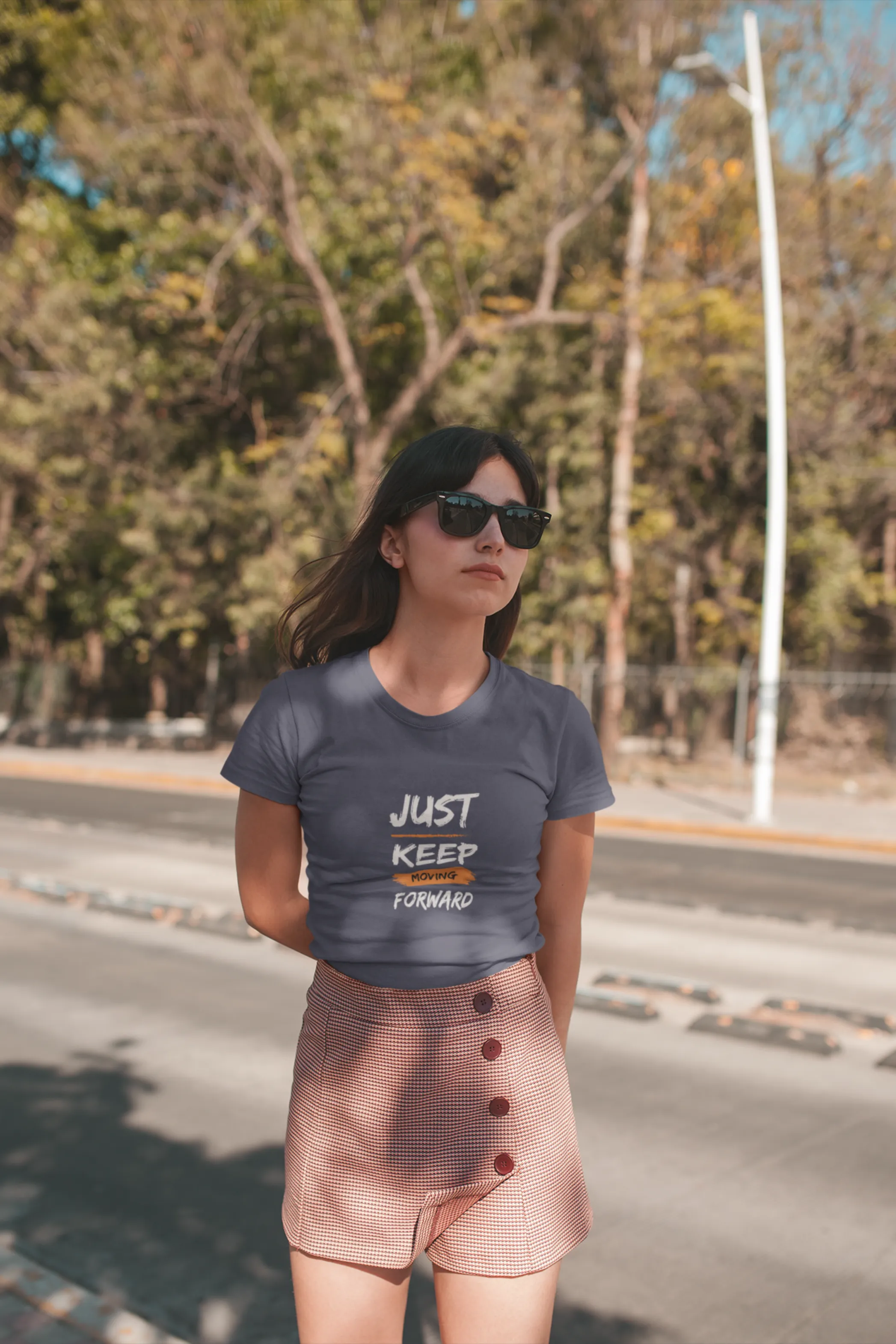 Keep Moving Forward Printed T-shirt for women