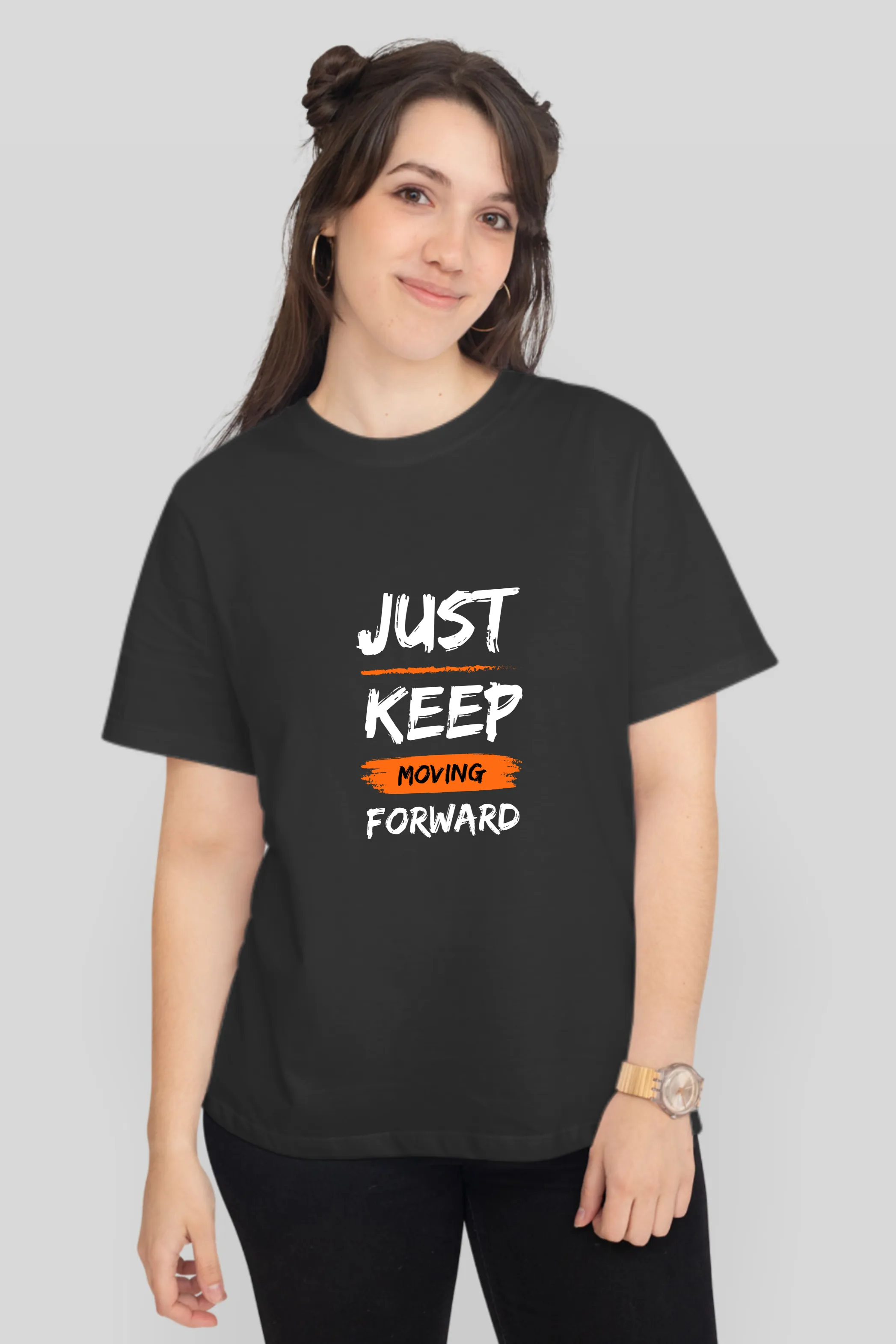 Keep Moving Forward Printed T-shirt for women