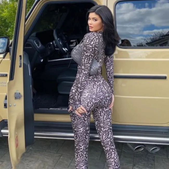 Kylie Geometric Streetwear Jumpsuit