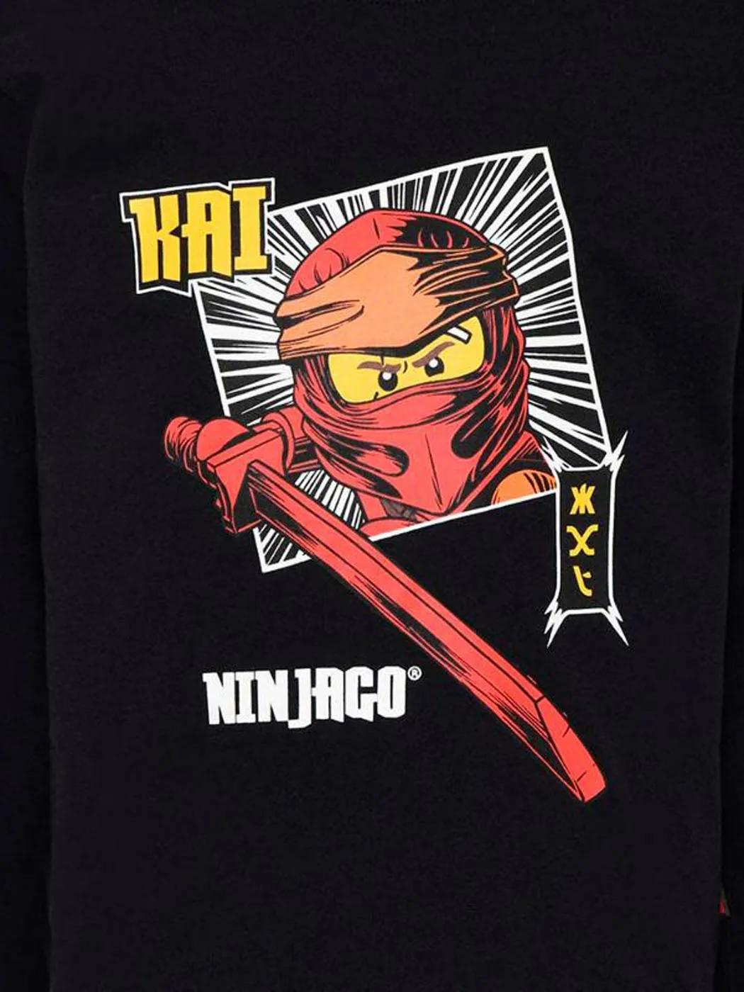 LEGO NINJAGO t-shirt with print-LWTAYLOR 706-995 Black
