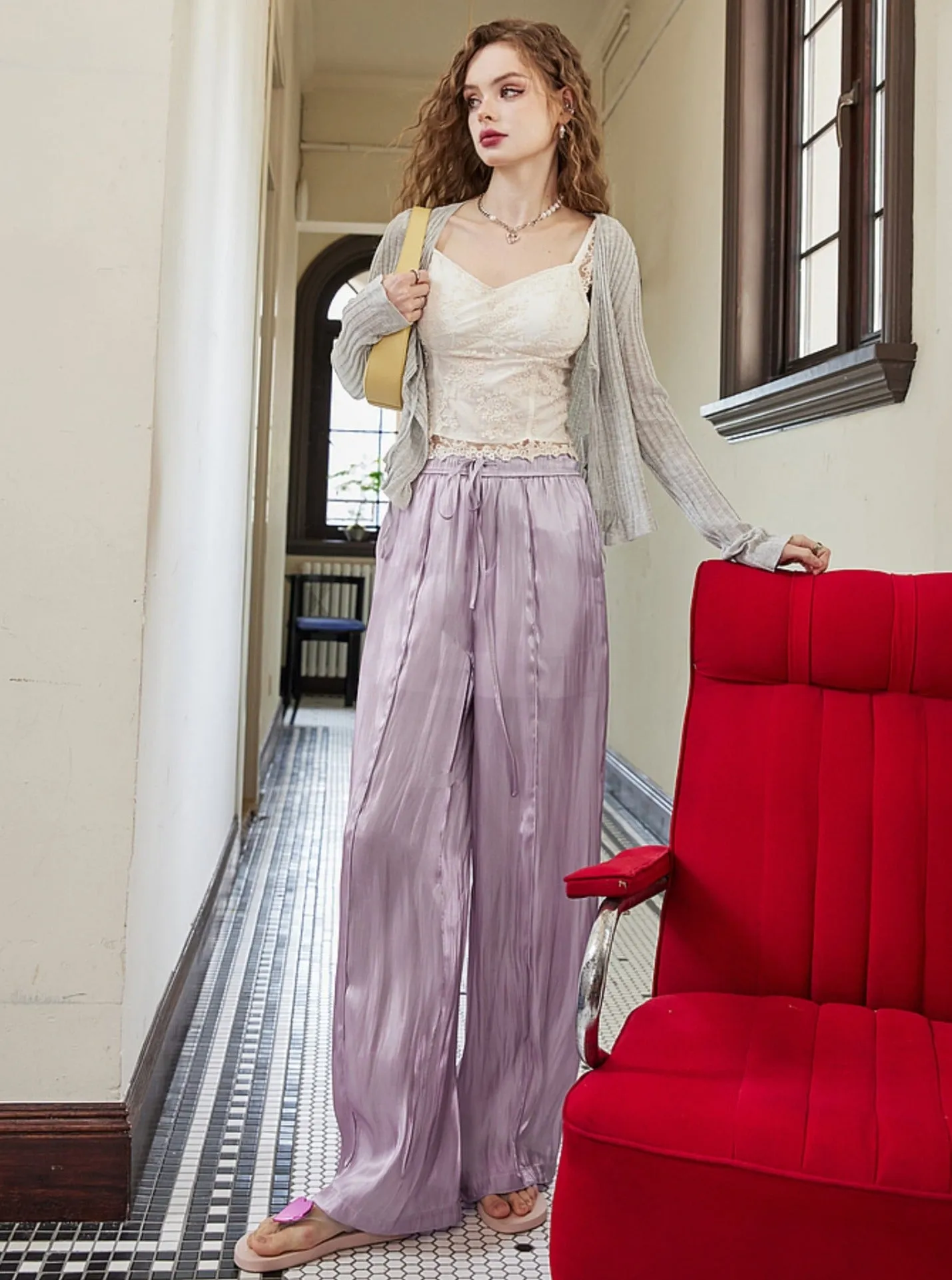Light and Thin Straight Pants