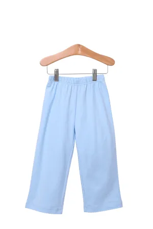 LIGHT BLUE KNIT PANTS