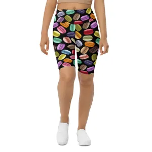 Macaroons Pattern Biker Shorts