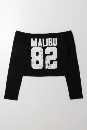 Malibu Off The Shoulder Top Black