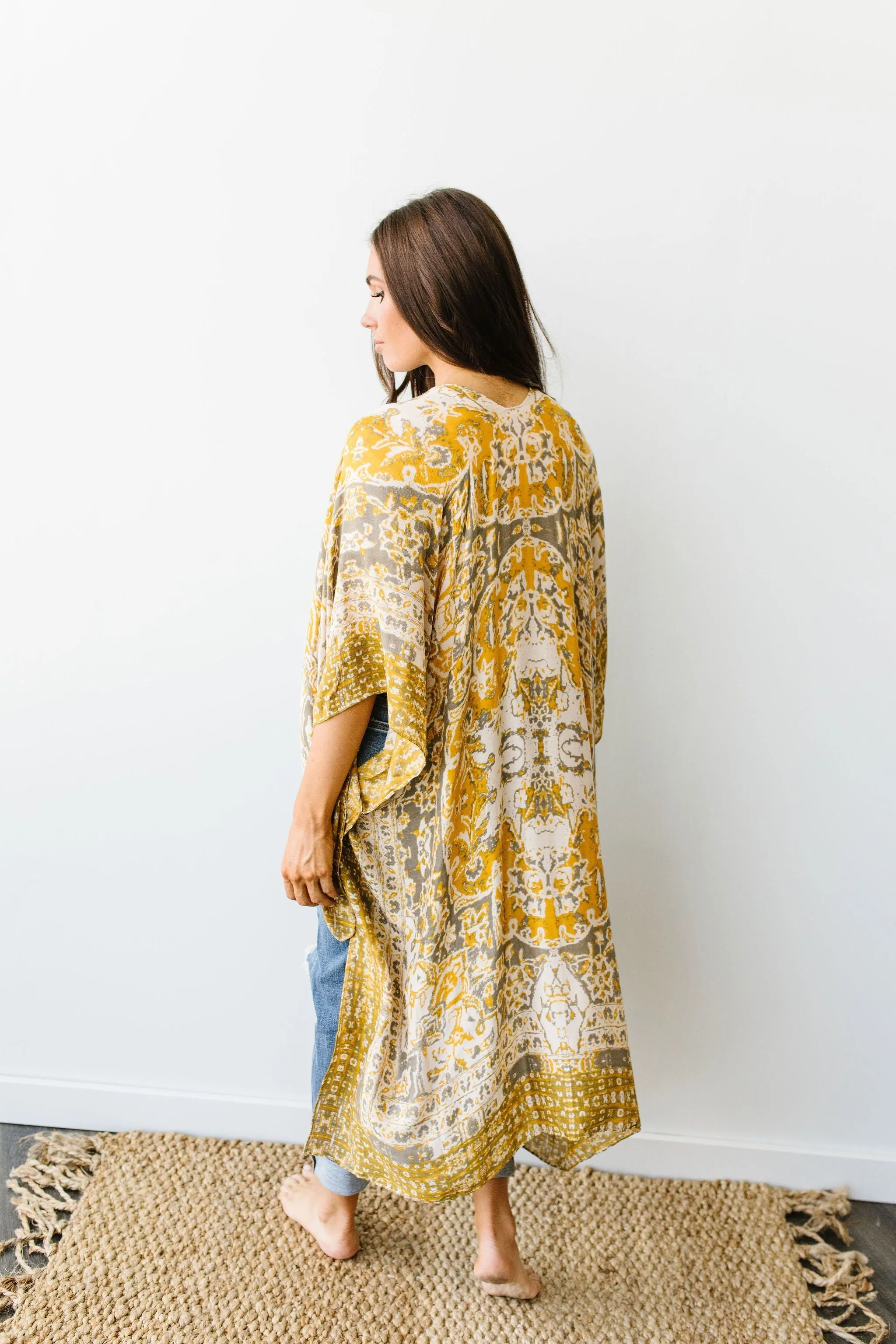 Marvelous Mandala Kimono In Gold
