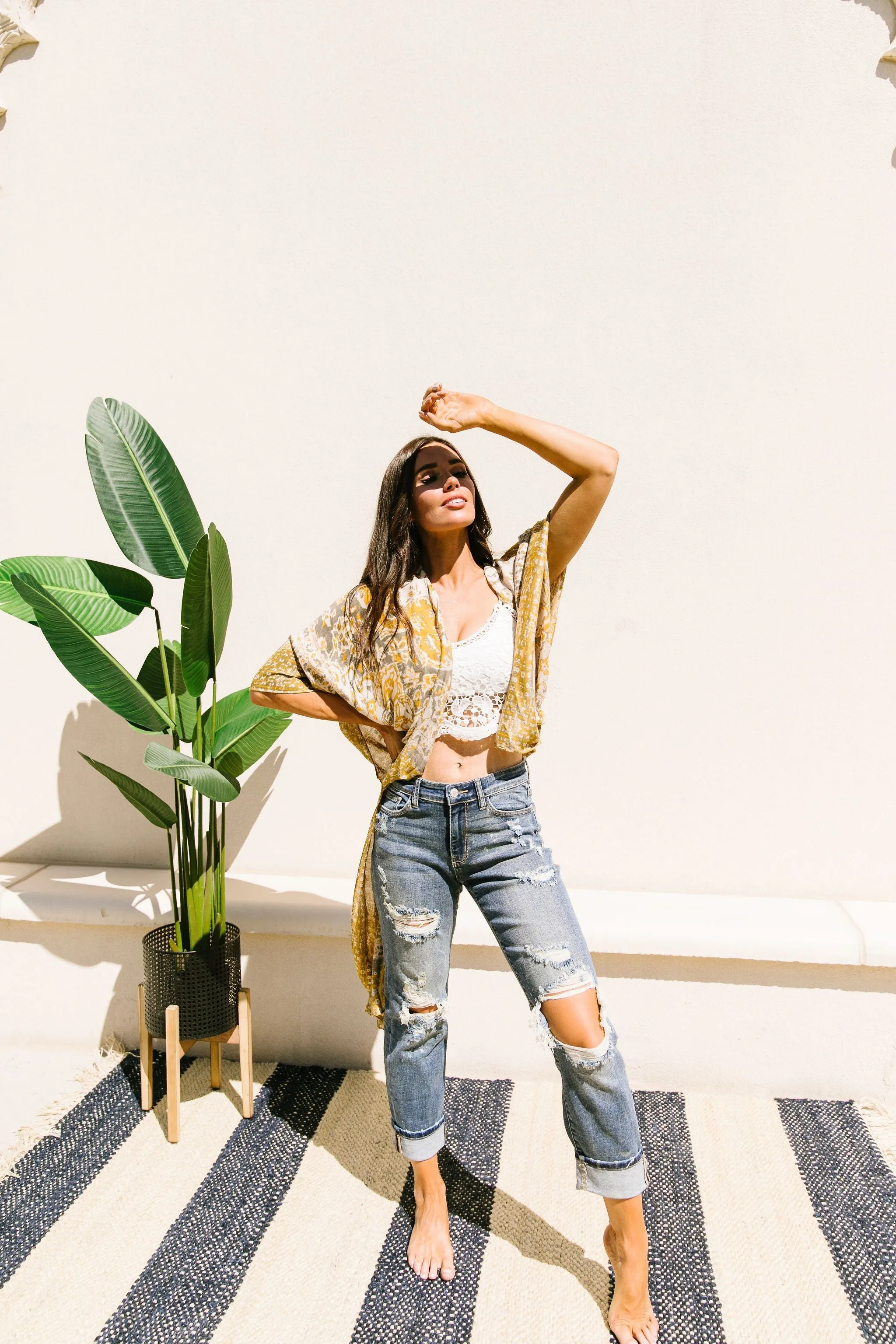 Marvelous Mandala Kimono In Gold
