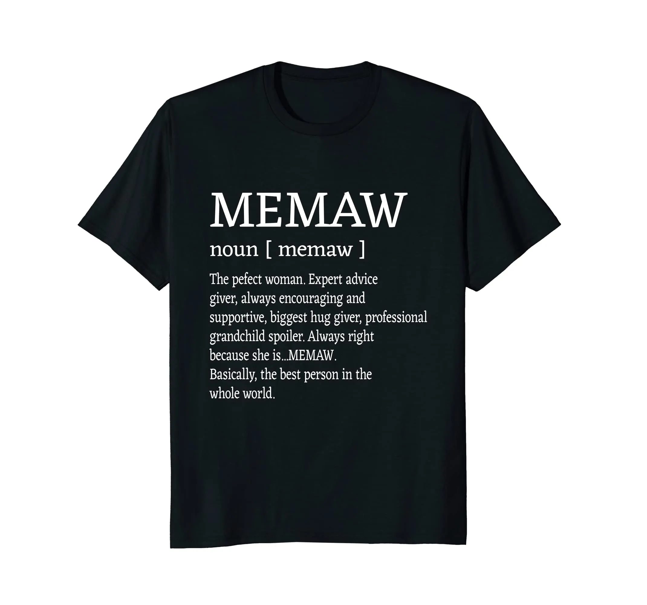 Memaw Definition Grandma Mother Day Gifts Women T-Shirt