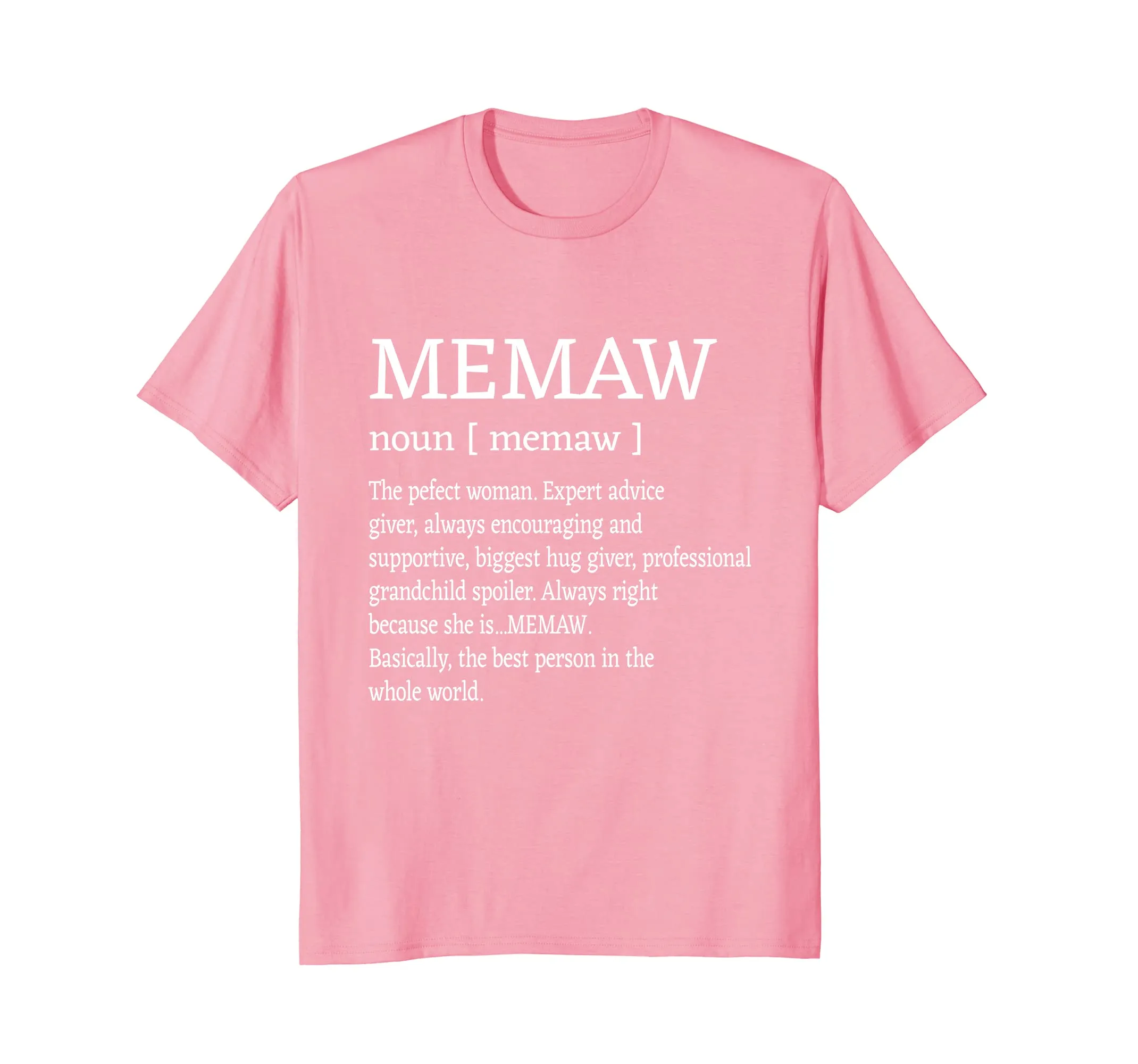 Memaw Definition Grandma Mother Day Gifts Women T-Shirt