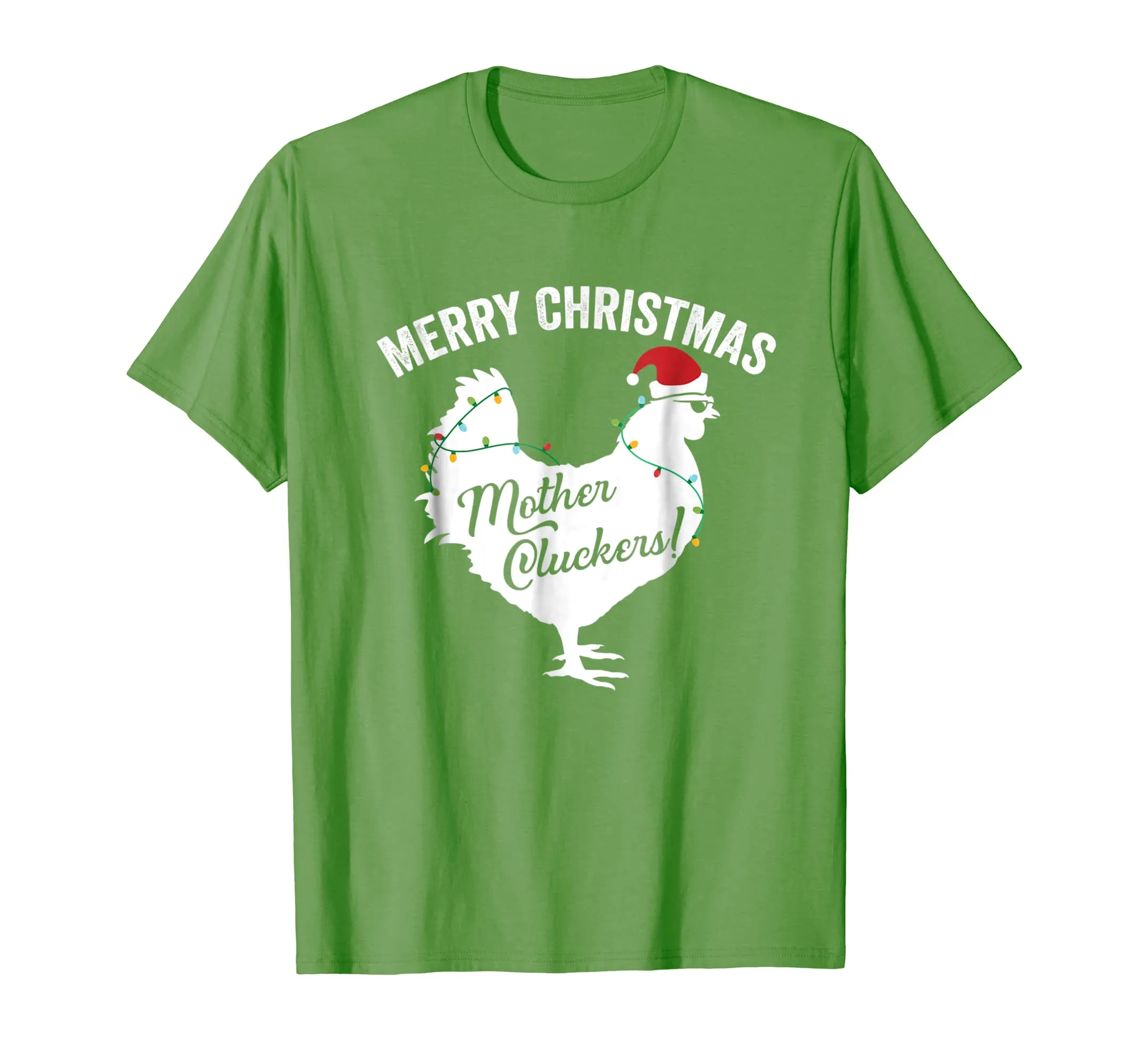 Merry Christmas Mother Cluckers Funny Chicken T-Shirt