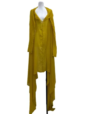 Mustard Yellow Flowy Cover Up